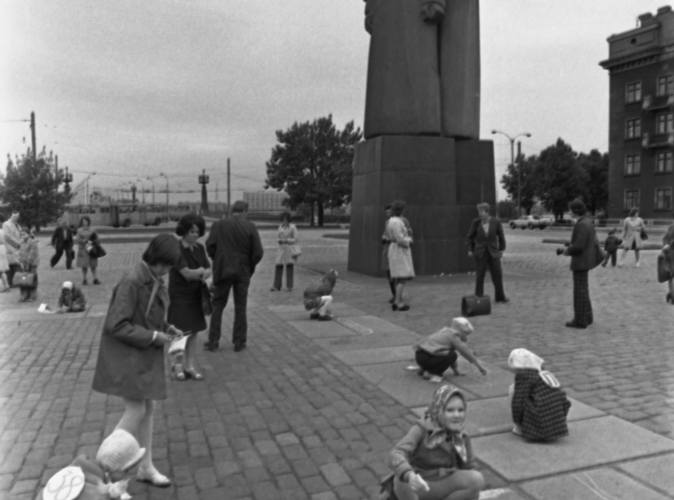 Strēlnieku laukums. Fotogrāfija no Jāzepa Danovska kolekcijas. 