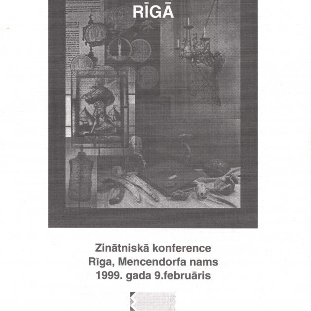 Rakstu krājums. Gadsimtu sadzīves kultūras tradīcijas Rīgā.