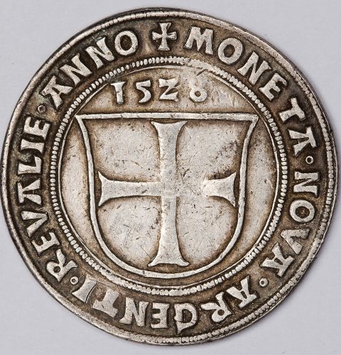 Mark of Walter von Plettenberg (1494–1535), master of the Livonian Order, 1528 Reverse.