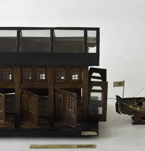Model of the rescue station, 1930s.