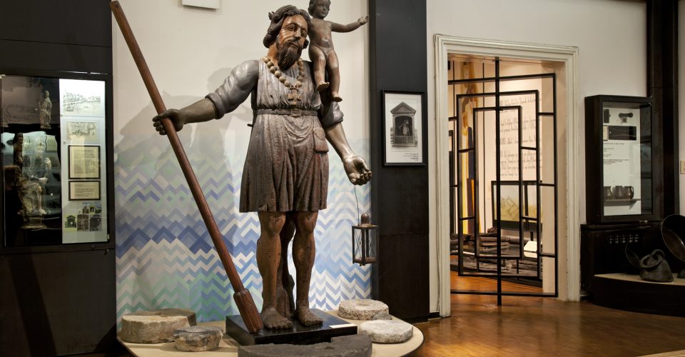 The Big Kristaps of Riga. Wooden sculpture.Early 16th cent.