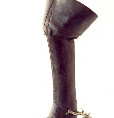 Rider’s boot, ascribed to the Swedish king Karl XII. Early 18th cent.