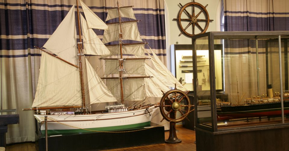 Model of a sailing ship, study aid of the Riga Marine School. 1911