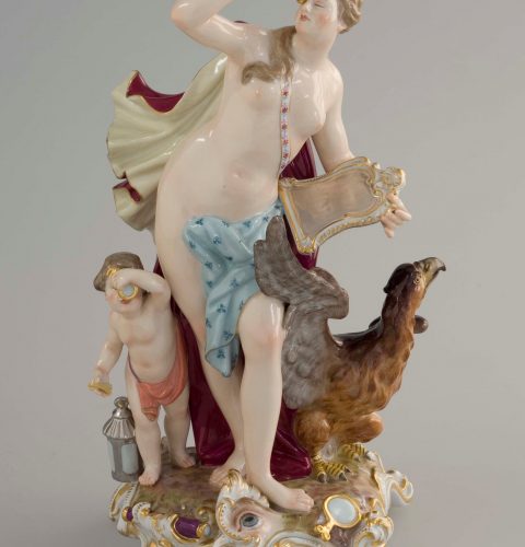 Figural group “Vision”. Germany, Meissen. 19th cent.