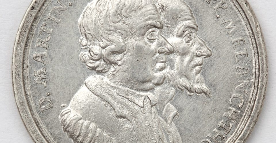 Medal of the Augsburg denomination 200th anniversary. Obverse. Germany, Nuremberg, medal master D.Z. Doklers Jun., 1730. Silver.