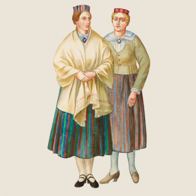 Anša Cīruļa tautas tērpu meti VI Vispārējiem latviešu dziesmu svētkiem