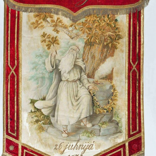 “Līgo” karoga oriģināls – relikvija un simbols – apskatāms vēl tikai līdz 10. jūlijam